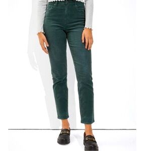 American Eagle Outfitters High-Rise Green Straight Jeans
